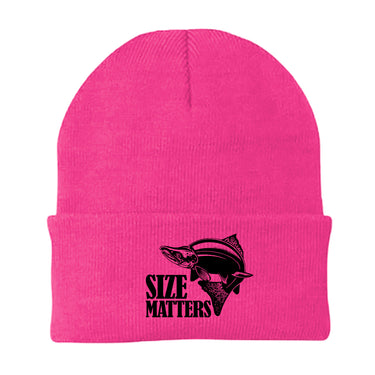 Size Matters Embroidered Beanie